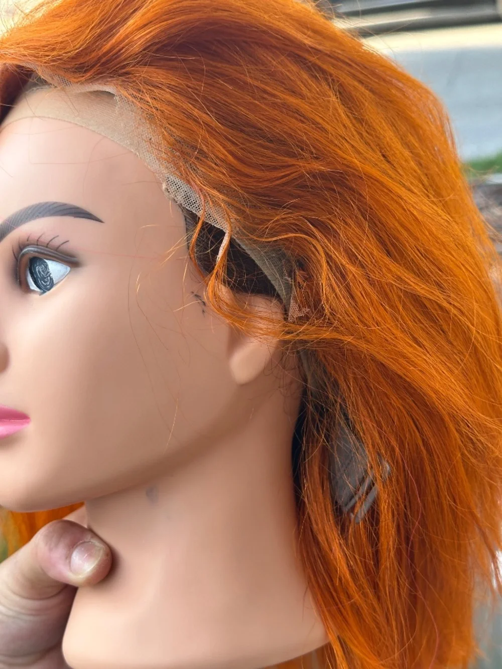Human hair bob lace front wig
